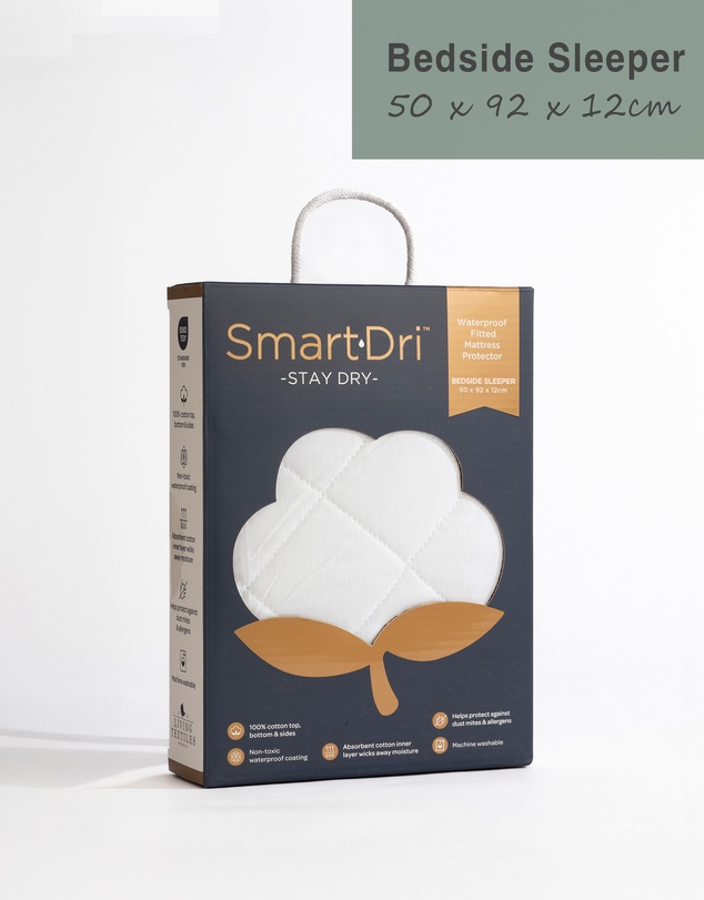 Living Textiles - Smart-Dri Waterproof Mattress Protector - Bedside Sleeper