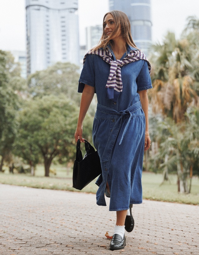 Petal & Pup - Tova Midi Dress - Blue