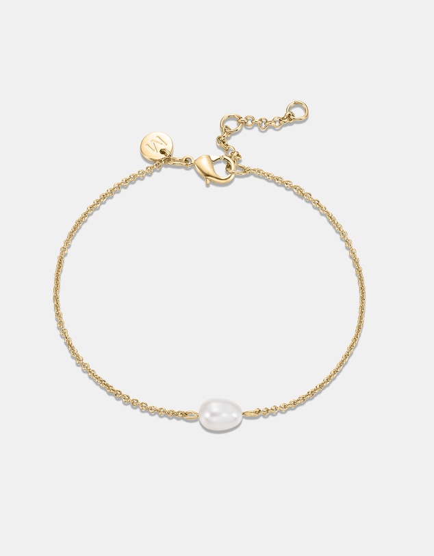 Mestige - Lucia Freshwater Pearl Bracelet - 18K Gold Plated