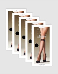 Levante - 5 Pack Ultra Sheer Knee High (2 Pair Per Pack)