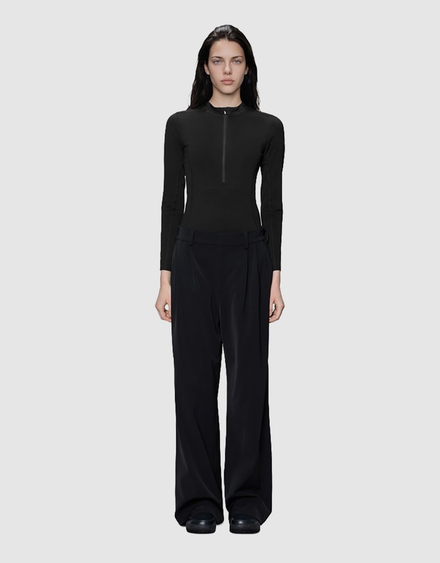 RAINS - Women's Tech Woven Pants Wide Black