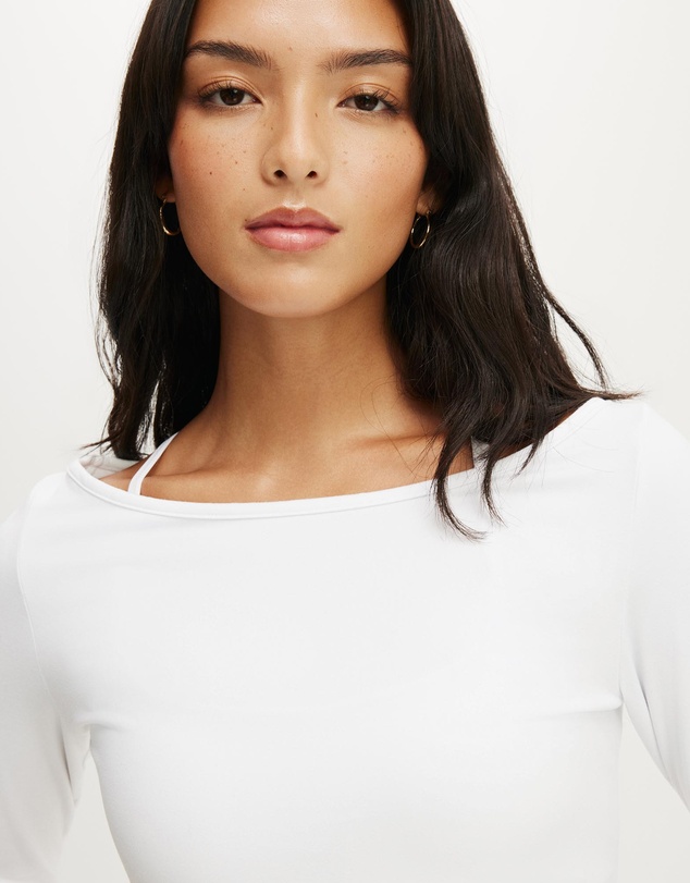 Cotton On Body Active - Ultra Soft Boat Neck 3/4 Sleeve