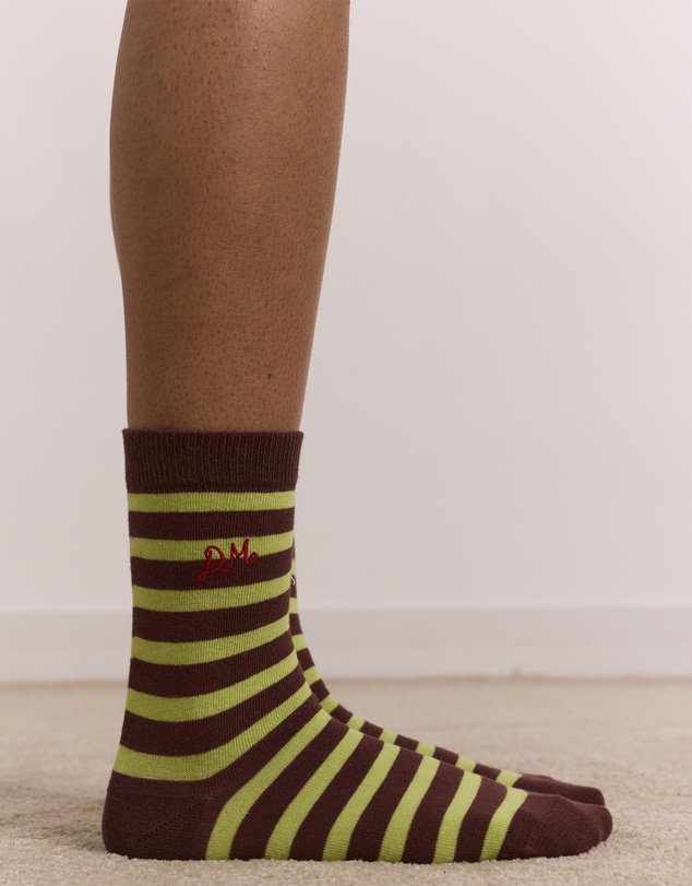 Damson Madder - Calf Length 2 Pack Socks
