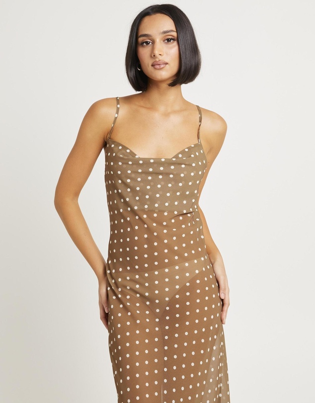 Alice In The Eve - Paris Polka Dot Sheer Maxi
