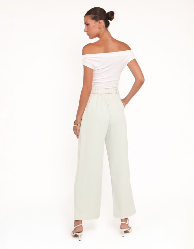 Petal & Pup - Lia Wide Leg Pant - Sage Green