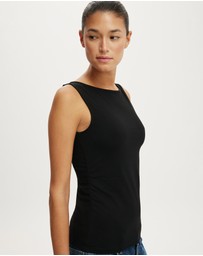 Cotton On - Longline Boat Neck Tank
