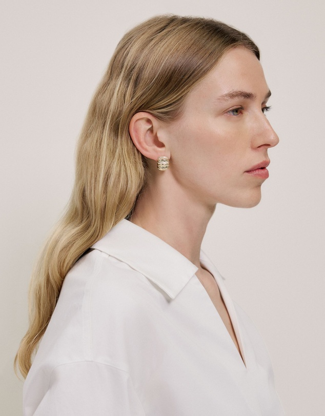 Trenery - Ardea Hoop Earrings in Gold