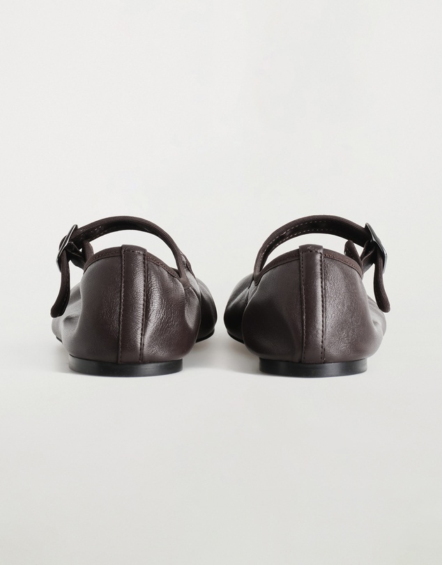 COS - Square Toe Buckled Ballet Flats