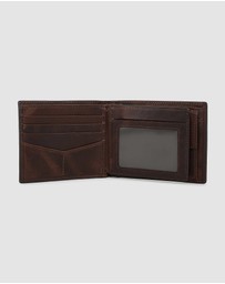 Fossil - Derrick Dark Brown Large Coin Pocket Bifold