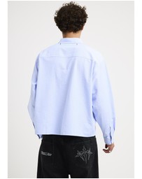 Black Noise White Rain - Crinkle Long Sleeve Shirt