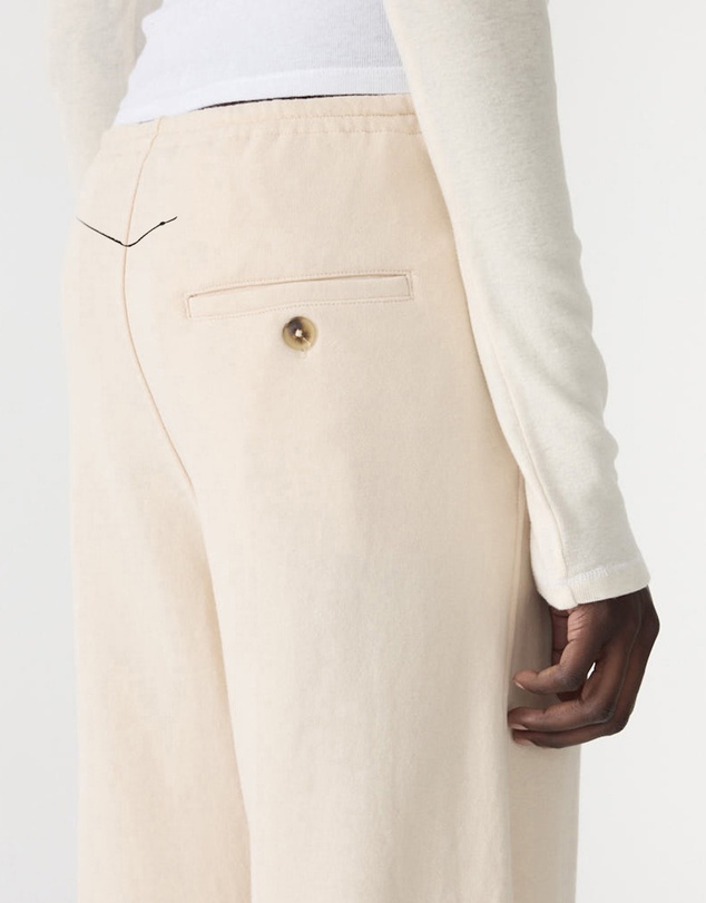 Bassike - Fleece Barrel Leg Trackpants