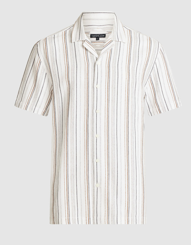 Tarocash - Crete Stripe Texture Shirt