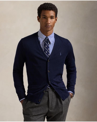 Polo Ralph Lauren - Slim Fit Washable Wool V-Neck Cardigan