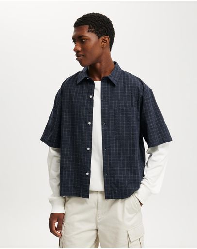 NAVY GRID CHECK