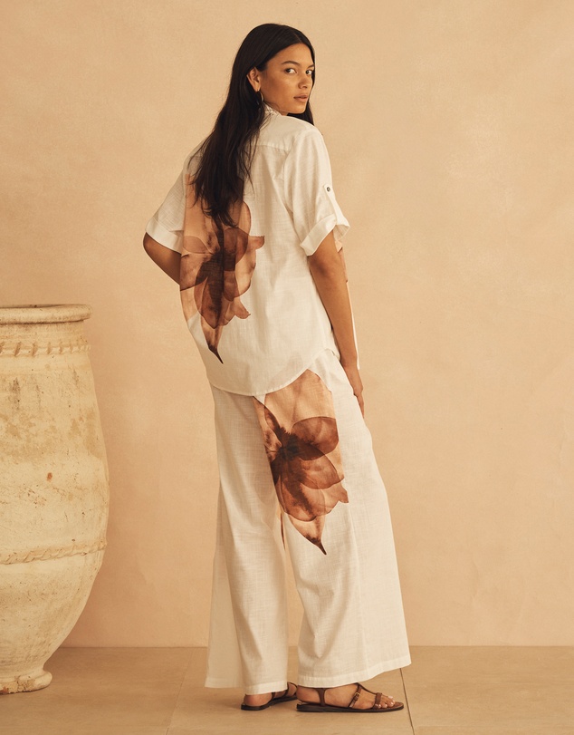 AUR OCEA - Cuffed Short Sleeve Shirt