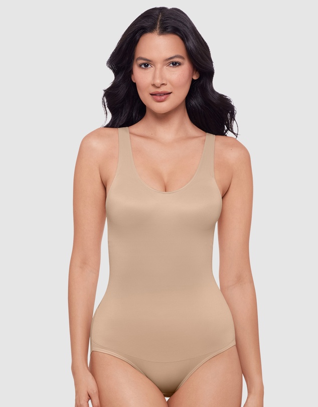 Miraclesuit Shapewear - Back Wrap Padded Cup Back Support Bodysuit Shaper