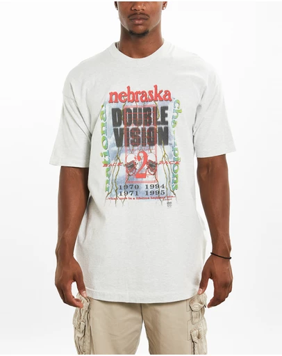 Vintage by The Real Deal - Pre Loved - 1995 NCAA University of Nebraska Huskers Tee