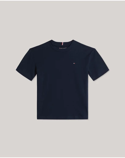 Tommy Hilfiger - Flag Embroidery Crew Neck T-Shirt - Teens