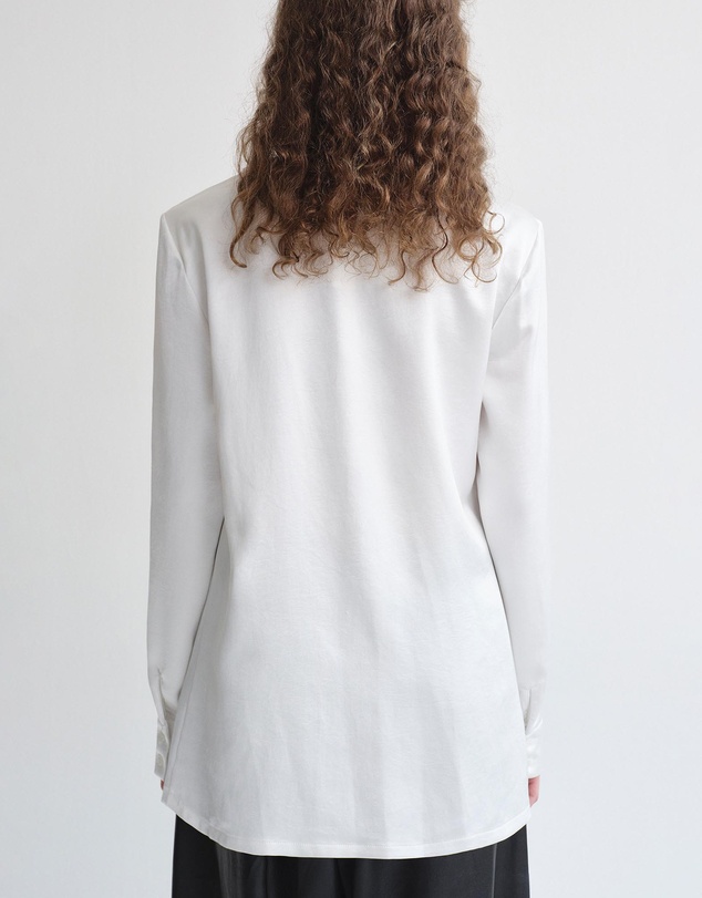 Source Unknown - Koa Scarf Satin Blouse