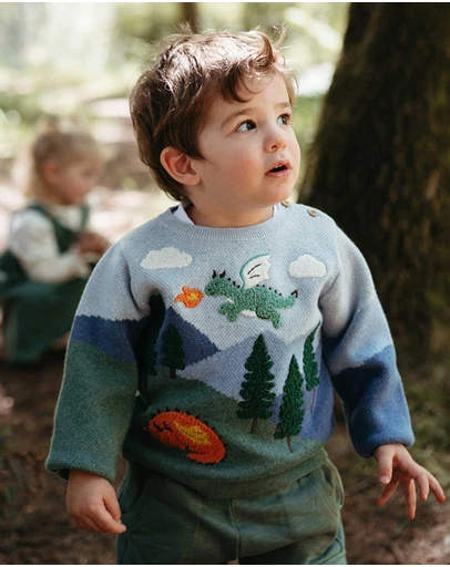 Purebaby - Dragon Mountain Jumper -Kids-Babies