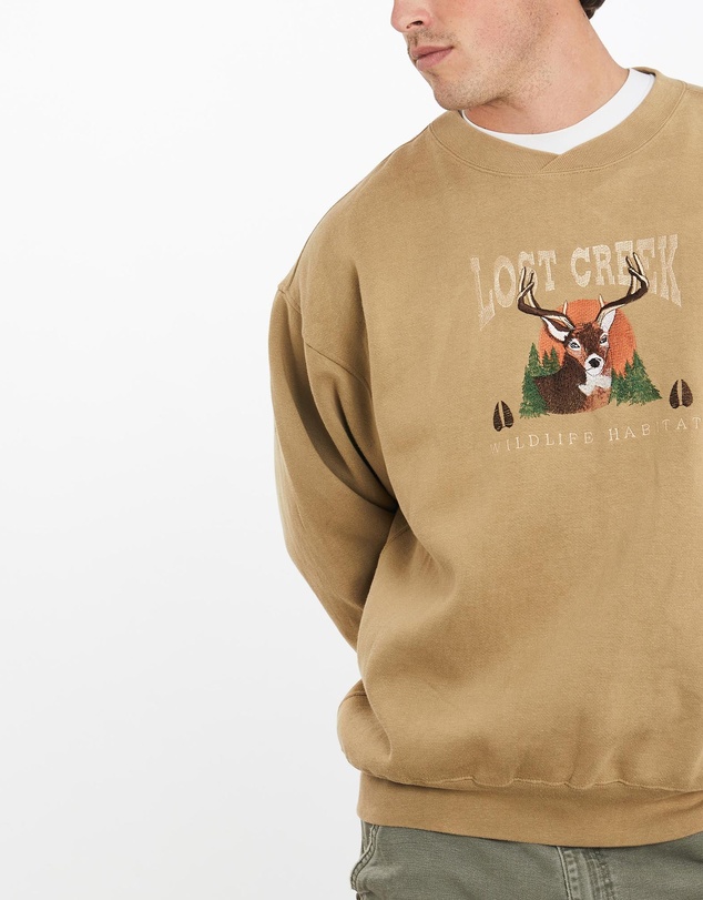 Vintage by The Real Deal - Pre Loved - Vintage 90s Deer Wildlife Sweatshirt