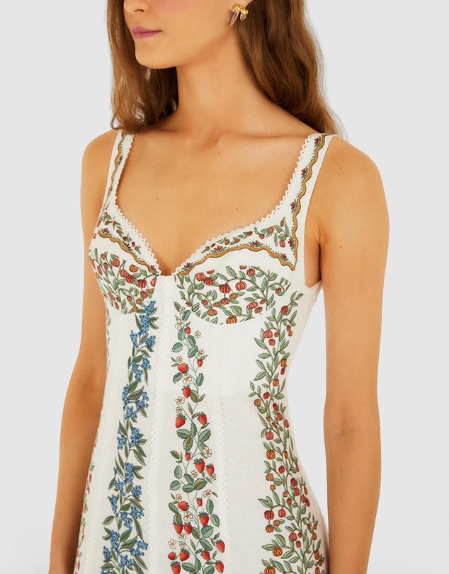 Farm Rio - Fruit Beauty Off-White Maxi Dress