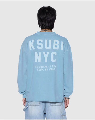 Ksubi - K-Lock Ekcess LS Tee Summer Blue