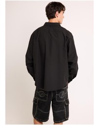 Black Noise White Rain - Oliver Tech Long Sleeve Shirt