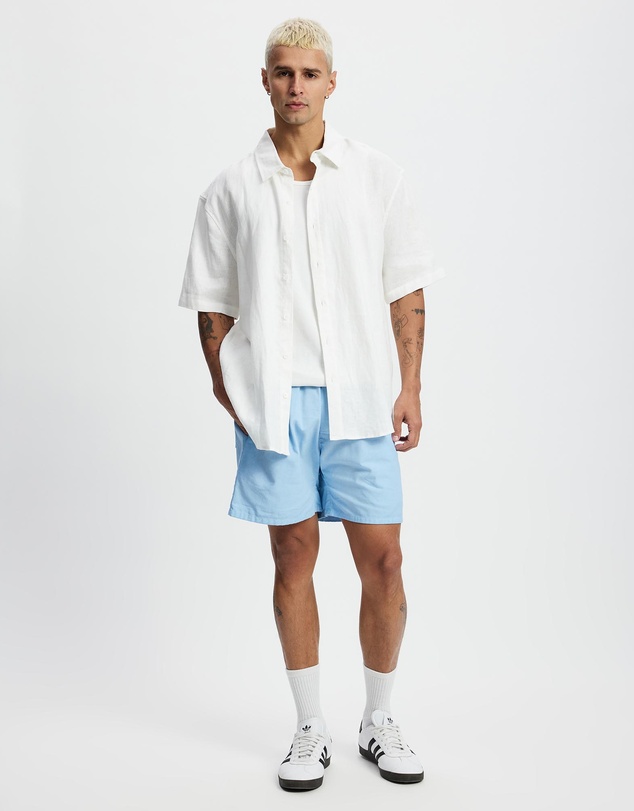 Surrounded By Ghosts - The Andradite Linen Drawstring Shorts