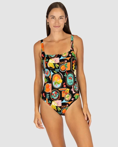 Baku Swimwear - Cinque Terre Square Neck One Piece Swimsuit