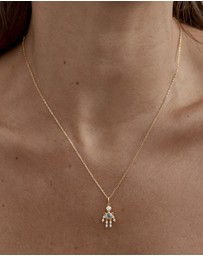 By Charlotte - Tiny Dancer Pendant - Aquamarine
