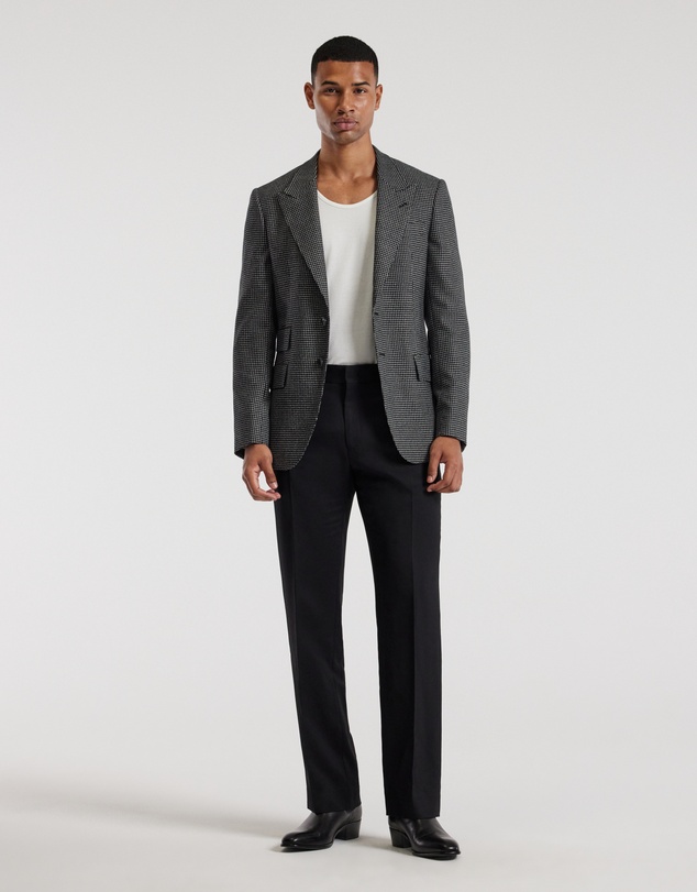 Calibre - Weave Check Blazer Black