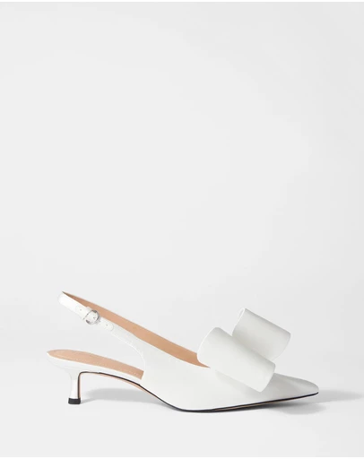 & Other Stories - Bow-Embellished Satin Pumps