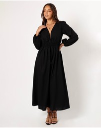 Petal & Pup - Cece Long Sleeve Maxi Dress - Black