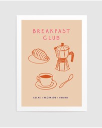 Olive et Oriel - Breakfast Club by Treechild Art Print