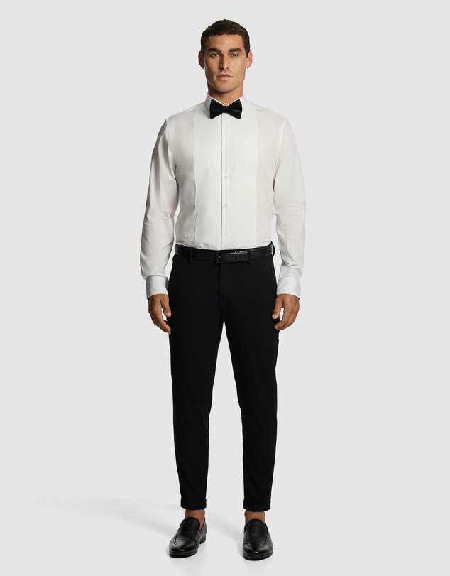 yd. - Tuxedo Slim Fit Stretch Dress Shirt