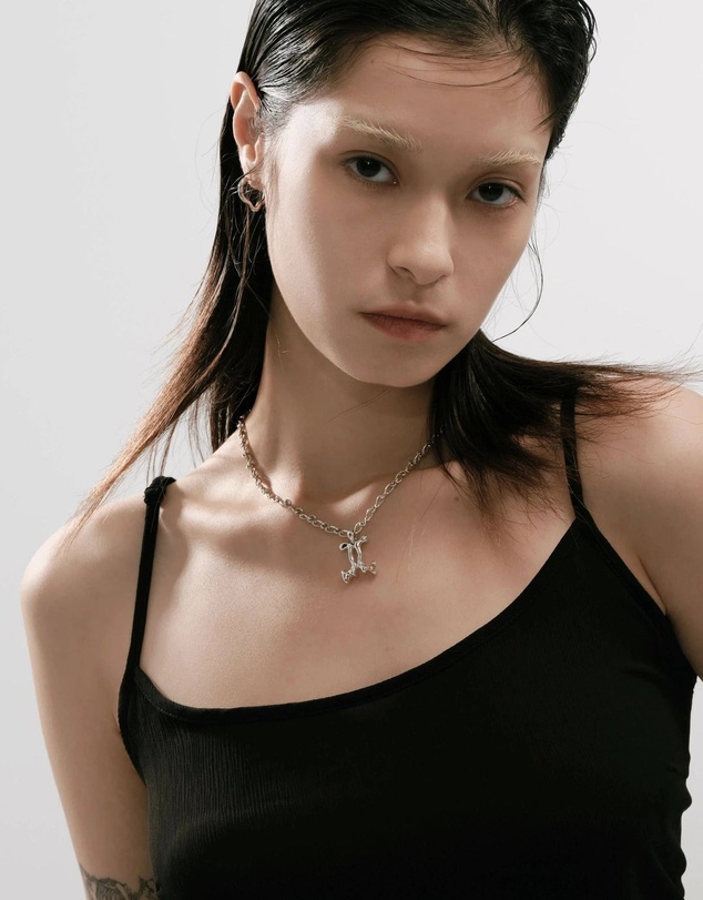 Graedance - Gemini Citrine Pendant on Eclipse Necklace