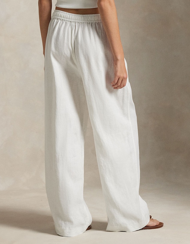 Polo Ralph Lauren - Linen Drawstring Straight-Leg Pants