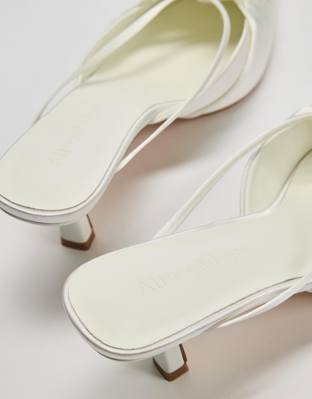Atmos&Here - Talara Satin Bow Heels