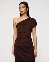 Lover - Ava One Shoulder Mesh Top