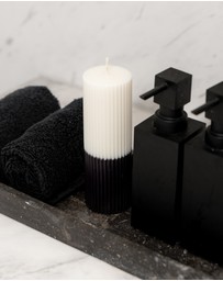 XRJ Celebrations - Pillar Two-Tone Dalmatian Candle