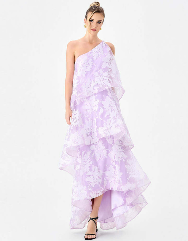 Bariano - Loraina Asymmetric Tiered Dress