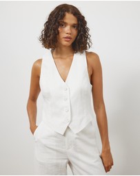 Atmos&Here - Arden Linen Blend Vest
