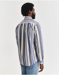 Gant - Regular Fit Multi Striped Classic Poplin Shirt