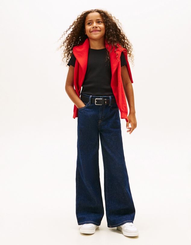 Tommy Hilfiger - Ruffle Ribbed Top - Kids