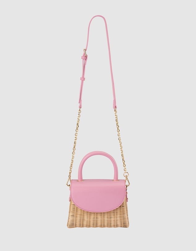 Olga Berg - Elle Wicker Top Handle