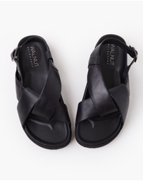 Walnut Melbourne - Mya Leather Slide