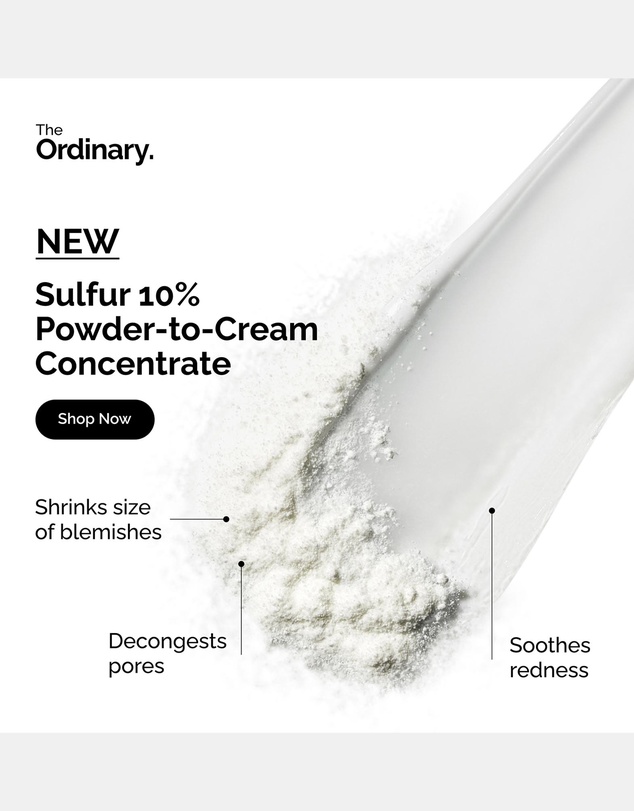 The Ordinary - Sulfur 10% Powder-to-Cream Concentrate