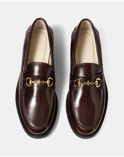 Duke + Dexter - Wilde Buffed Red Plus Bit Loafer - Men's