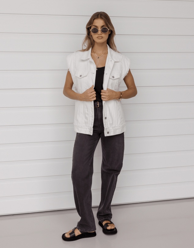ALEXANDRA - Kozet Vest White Denim